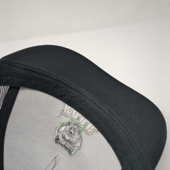 ROAR Snapback Trucker Hat Black OS Adjustable Embroidered Mesh Back Sport-Tek - Picture 7 of 8